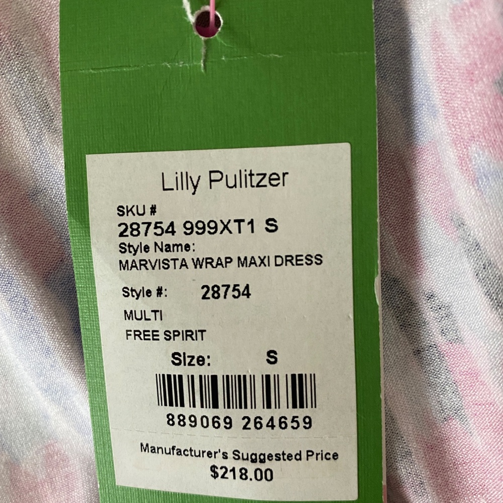 LILLY PULITZER MARVISTA MAXI WRAP SMALL S - Picture 3 of 3